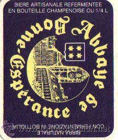 Sammeln von Brauereiartikeln: POSAVASOS PUBLICIDAD CERVEZA ABBAYE DE BONNE ESP&Egrave;RANCE