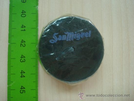 Coleccionismo de cervezas: VELITA VERDE CON PUBLICIDAD DE CERVEZA SAN MIGUEL