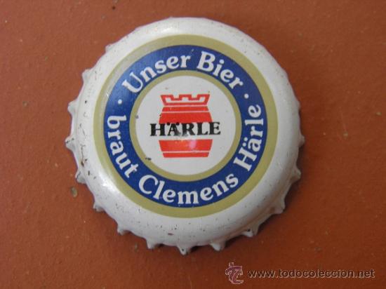 Coleccionismo de cervezas: TAP&Oacute;N CORONA BEER BIRRA CHAPA CERVEZA H&Auml;RLE. ALEMANIA. (2) FAB. CHAPA: HB.----LOTE N.1678---CARMANJO