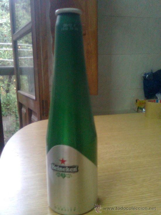 Coleccionismo de cervezas: botell&iacute;n de cerveza Heineken en aluminio. Edici&oacute;n limitada 33cl. (2012)