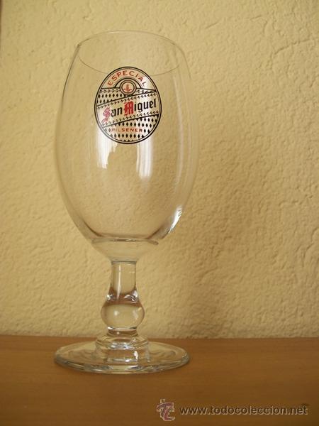 Coleccionismo de cervezas: COPA CERVEZA SAN MIGUEL ESPECIAL PILSENER 0,35 L. BEER BIERE