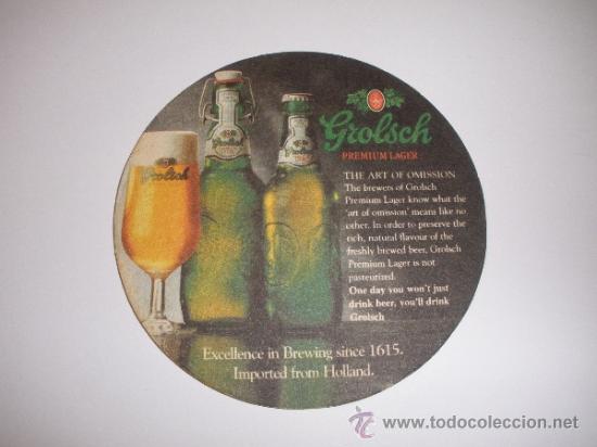 Collectable Beer: POSAVASOS CERVEZA GROLSCH