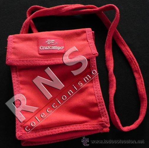 Coleccionismo de cervezas: BOLSO CRUZCAMPO ROJO - BOLSITO - BOLSA ROJA - PUBLICIDAD DE CERVEZA - DE TELA -