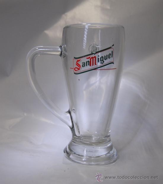 Coleccionismo de cervezas: JARRA DE CERVEZA SAN MIGUEL // A&Ntilde;OS 80-90