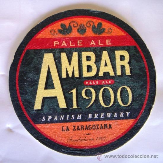 Coleccionismo de cervezas: POSAVASOS CERVEZA AMBAR 1900