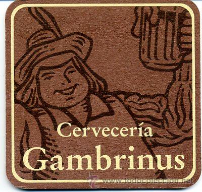 Collectable Beer: POSAVASOS CERVEZA - GAMBRINUS MOD. 2