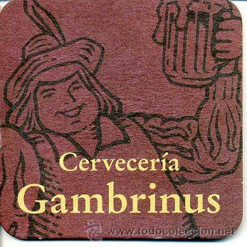 Collectable Beer: POSAVASOS CERVEZA - GAMBRINUS MOD. 3