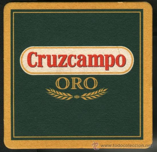 Coleccionismo de cervezas: posavasos  cerveza CRUZCAMPO ORO