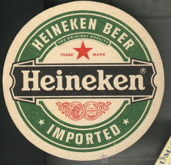 Coleccionismo de cervezas: posavasos  cerveza HEINEKEN