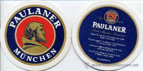 Collectable Beer: posavasos cerveza - paulaner m&uuml;nchen / finest...