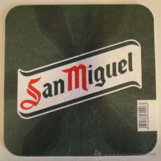 Coleccionismo de cervezas: Posavasos San Miguel.