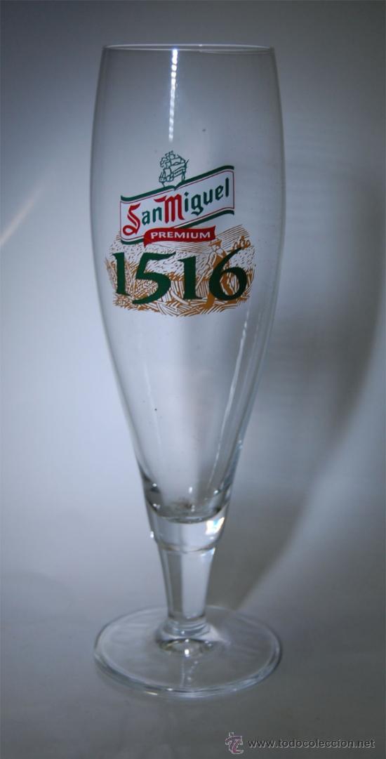Coleccionismo de cervezas: COPA DE CERVEZA SAN MIGUEL PREMIUM 1516