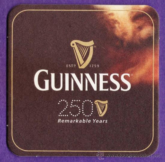 Sammeln von Brauereiartikeln: posavasos - cerveza - guinness / 250 aniversario - irlanda - ambos lados iguales
