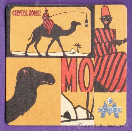 Coleccionismo de cervezas: posavasos - cerveza - moritz - camello / africa - reverso ver foto