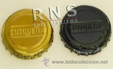 Coleccionismo de cervezas: LOTE CHAPAS DE CERVEZA PERUANA CUSQUE&Ntilde;A PER&Uacute; SUDAM&Eacute;RICA AM&Eacute;RICA ANTIGUA CHAPA TROQUELADA - BEBIDA