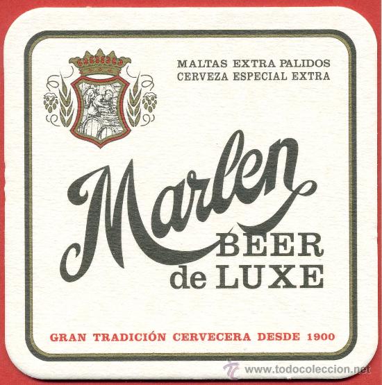 Coleccionismo de cervezas: POSA VASOS CERVEZA &ndash; MARLEN - Foto 1