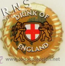 Sammeln von Brauereiartikeln: CHAPA DE CERVEZA INGLESA - BEBIDA BEER INGLATERRA REINO UNIDO EUROPA - BEBIDA - LE&Oacute;N ESCUDO ANIMAL