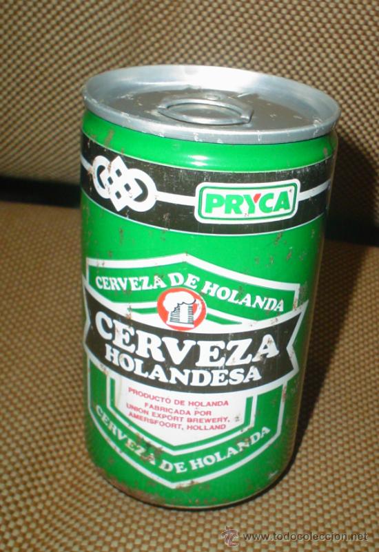 Sammeln von Brauereiartikeln: LATA DE CERVEZA HOLANDESA. PRYCA. 33 CL. CERRADA. LLENA. VER FOTOS