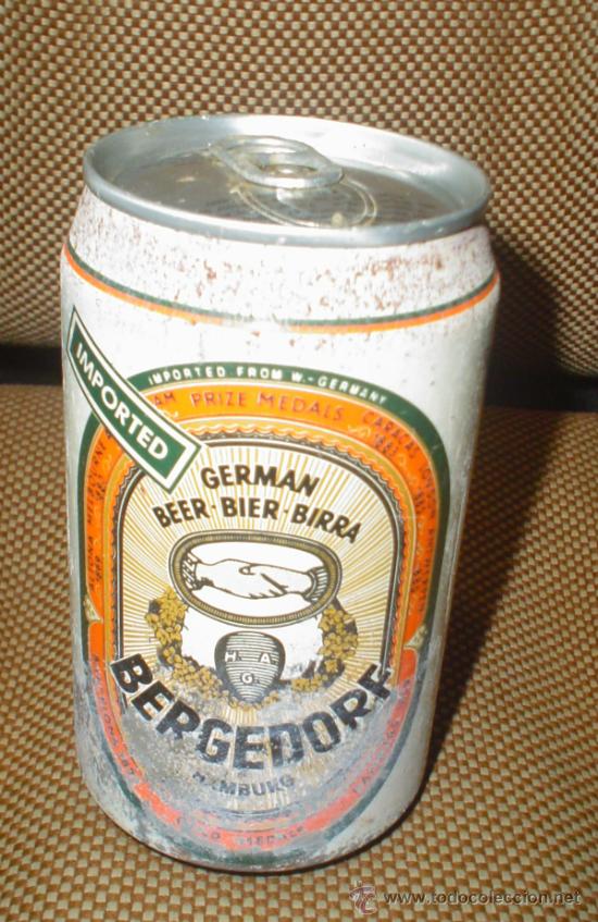Sammeln von Brauereiartikeln: LATA DE CERVEZA BERGEDORF. HAMBURGO, ALEMANIA. 33CL. CERRADA. LLENA. VER FOTOS