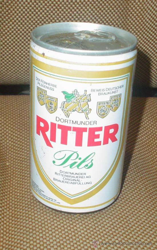 Sammeln von Brauereiartikeln: LATA DE CERVEZA RITTER PILS. ALEMANIA. 33 CL. CERRADA. LLENA. VER FOTOS