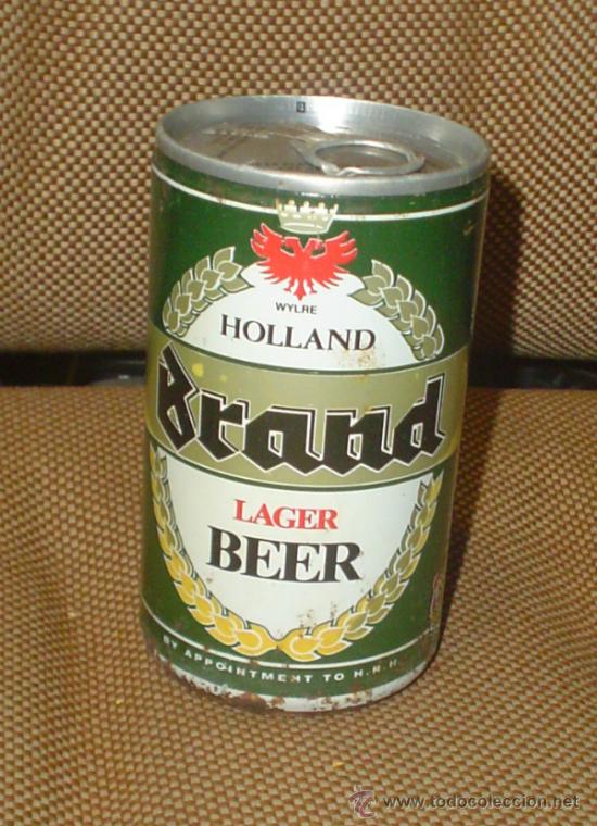 Sammeln von Brauereiartikeln: LATA DE CERVEZA BRAND LAGER BEER. HOLANDA. 33 CL. CERRADA. LLENA. VER FOTOS