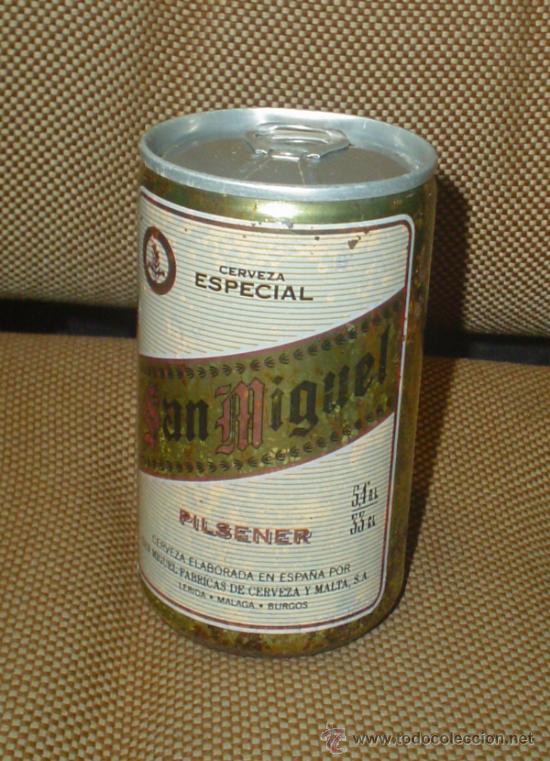 Collezionismo di birre: LATA DE CERVEZA SAN MIGUEL PILSENER. ESPA&Ntilde;A. 33 CL. CERRADA. LLENA. VER FOTOS