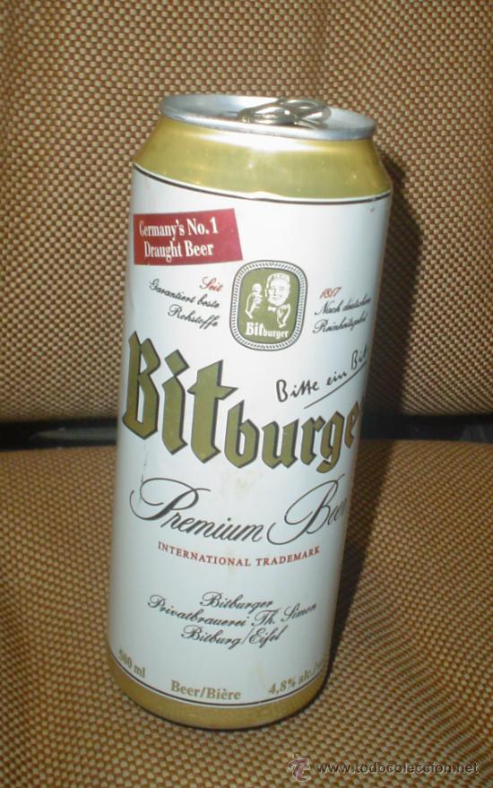 Collezionismo di birre: LATA DE CERVEZA BITBURGER PREMIUM BEER. ALEMANIA. 50 CL. ABIERTA. VACIA. VER FOTOS