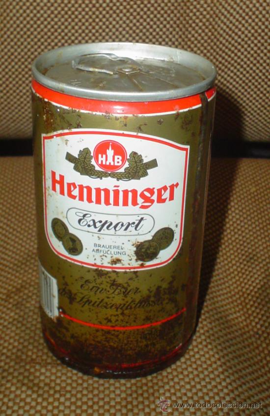 Collezionismo di birre: LATA DE CERVEZA HENNIGER EXPORT. ALEMANIA. 33 CL. CERRADA. LLENA. VER FOTOS