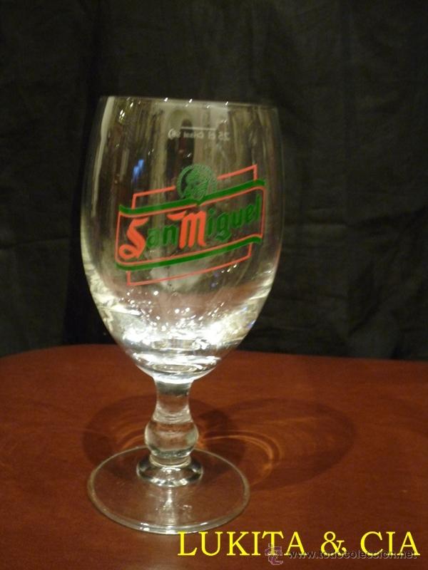 Coleccionismo de cervezas: COPA CRISTAL CERVEZA SAN MIGUEL