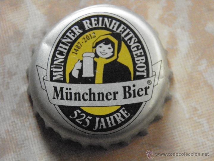 Coleccionismo de cervezas: TAP&Oacute;N CORONA BOTTLE CAP BEER BIERE CHAPA CERVEZA M&Uuml;NCHNER (2). ALEMANIA.--LOTE N. 2444--CARMANJO