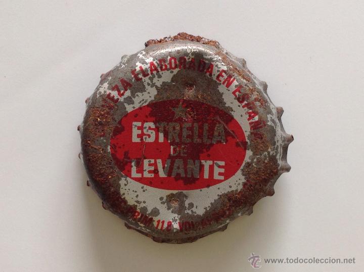 Collectable Beer: ANTIGUA CHAPA DE CERVEZA ESTRELLA DE LEVANTE