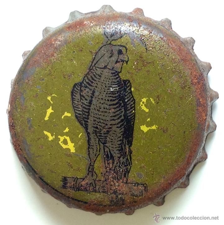 Coleccionismo de cervezas: ANTIGUA CHAPA DE CERVEZAS *EL AZOR *CORCHO EN EL INTERIO - Foto 1
