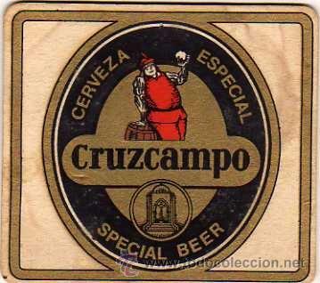 Coleccionismo de cervezas: Posavaso de Cerveza especial Cruzcampo. Special beer.