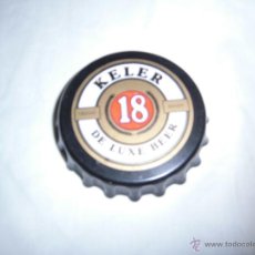 Coleccionismo de cervezas: TAPON DECORATIVO CON IMAN CERVEZA KELER DE LUXE BEAR