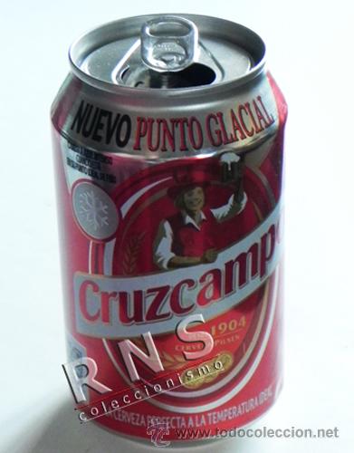 Coleccionismo de cervezas: LATA DE CERVEZA ESPA&Ntilde;OLA CRUZCAMPO NUEVO PUNTO GLACIAL - BEBIDA ESPA&Ntilde;A BOTE 33 CL M&Aacute;S LATAS EN VENTA