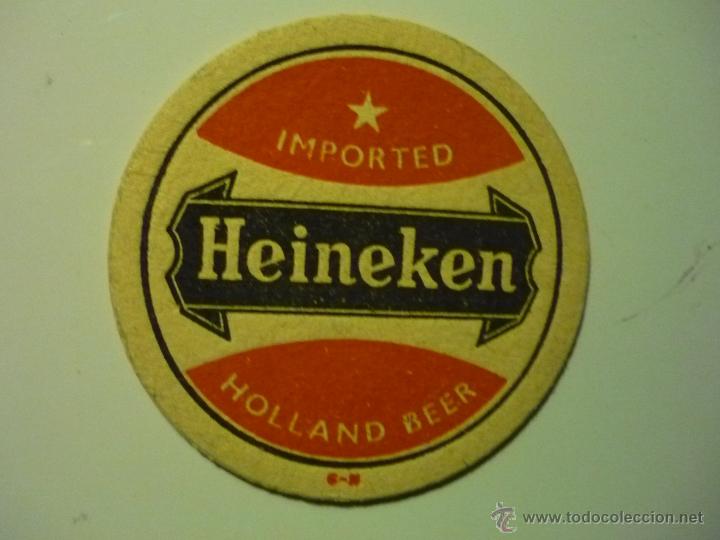 Coleccionismo de cervezas: posavasos cerveza carton duro heineken