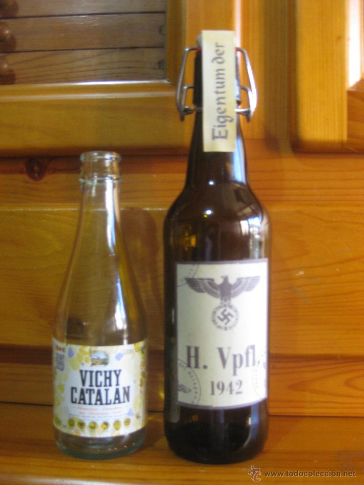 Coleccionismo de cervezas: BOTELLA DE CERVEZA DE LA WEHRMCHT - Foto 1