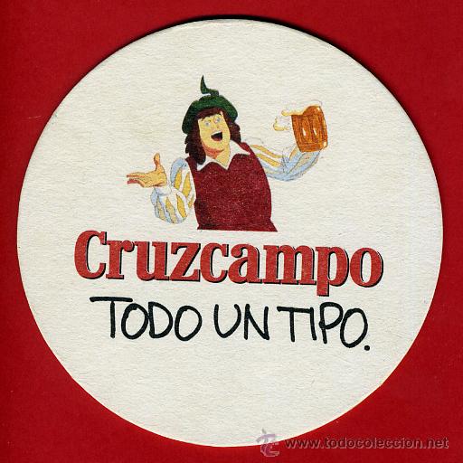 Coleccionismo de cervezas: POSAVASO, POSAVASOS PUBLICIDAD CERVEZA , CRUZCAMPO , ORIGINAL