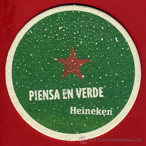 Coleccionismo de cervezas: POSAVASO, POSAVASOS PUBLICIDAD CERVEZA CERVEZAS , HEINEKEN , ORIGINAL
