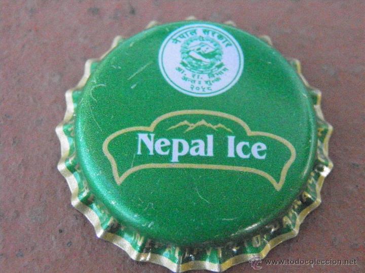Coleccionismo de cervezas: BOTTLE CAP TAP&Oacute;N CORONA TAPPI BIRRA BEER CHAPA CERVEZA NEPAL ICE.NEPAL.(39)--LOTE N. 746--CARMANJO