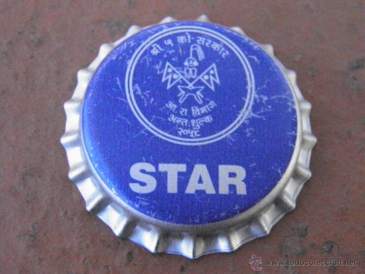 Coleccionismo de cervezas: TAP&Oacute;N CORONA BOTTLE CAP CAPSULE BEER BIERE CHAPA CERVEZA STAR. NEPAL.(29)--LOTE N. 1588---CARMANJO