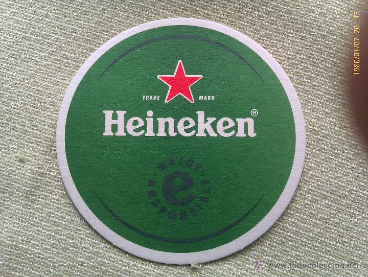 Coleccionismo de cervezas: Posavasos Cerveza Heineken. Holanda &ndash; Espa&ntilde;a