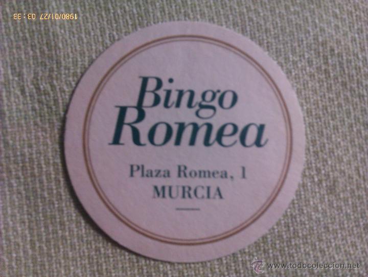 Sammeln von Brauereiartikeln: Posavasos Bingo Romea. Murcia. Espa&ntilde;a