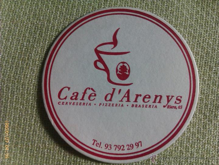 Collectable Beer: Posavasos Cervecer&iacute;a Caf&eacute; de Arenys de Mar. Calle Riera. Barcelona. Catalu&ntilde;a. Espa&ntilde;a