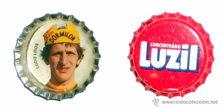 Coleccionismo de cervezas: CHAPA LUZIL ANTIGUA LUDO LOOS EQUIPO DORMILON CICLISMO VINTAGE A&Ntilde;OS 80