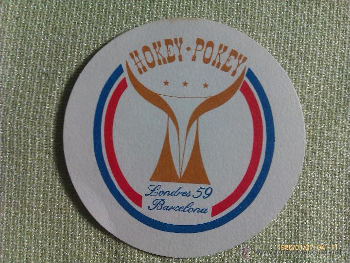 Colecionismo de cervejas: Posavasos Hokey Pokey. Calle Londres. Barcelona. Catalu&ntilde;a. Espa&ntilde;a