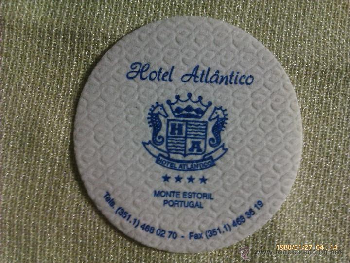 Coleccionismo de cervezas: Posavasos Hotel Atl&aacute;ntico. Monte Estoril. Portugal