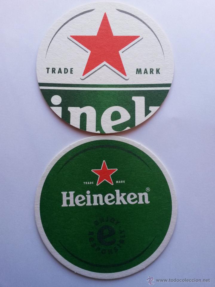 Coleccionismo de cervezas: Posavaso con a&ntilde;os cerveza heineken