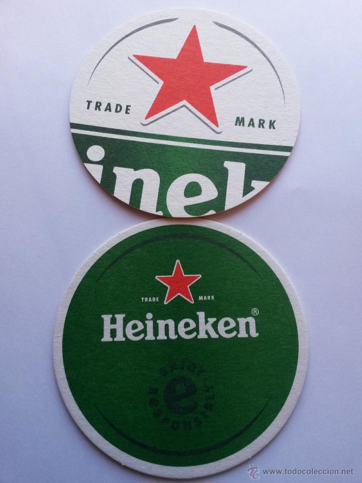 Coleccionismo de cervezas: Posavaso con a&ntilde;os cerveza heineken