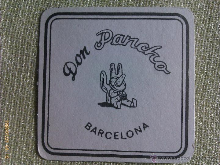 Coleccionismo de cervezas: Posavasos Don Pancho. Barcelona. Catalu&ntilde;a. Espa&ntilde;a
